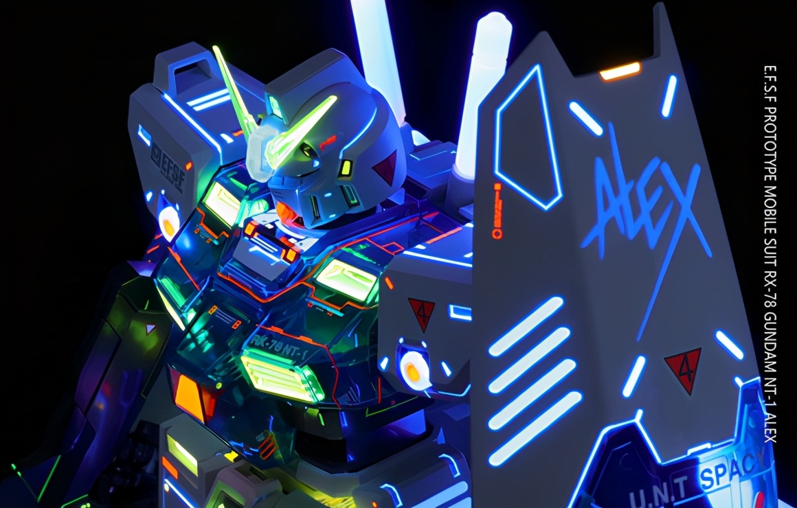 高达模型彩透荧光渗线教程,高达模型消光保护漆教程