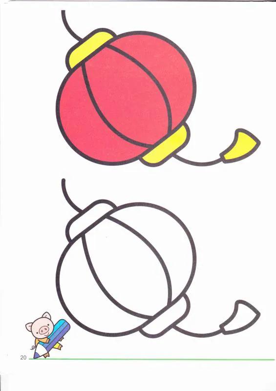 小班简笔画涂色,小班涂色素材怎么打印