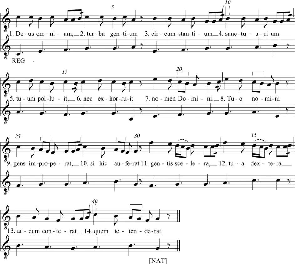 13世纪的西方音乐,中世纪经文歌的音乐特征