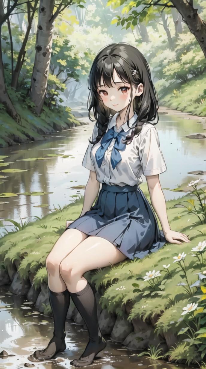 二次ai元少女壁纸,超清ai二次元壁纸