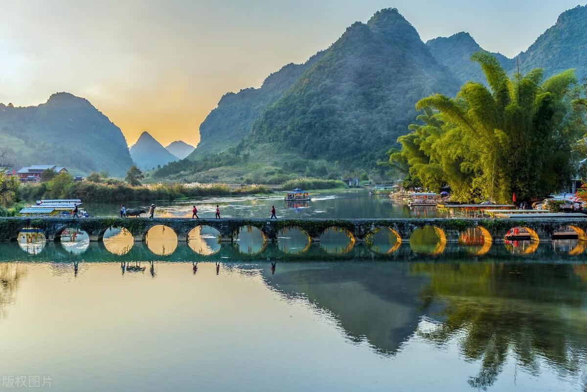 广西农村山水田园美景,广西7处山水田园风光