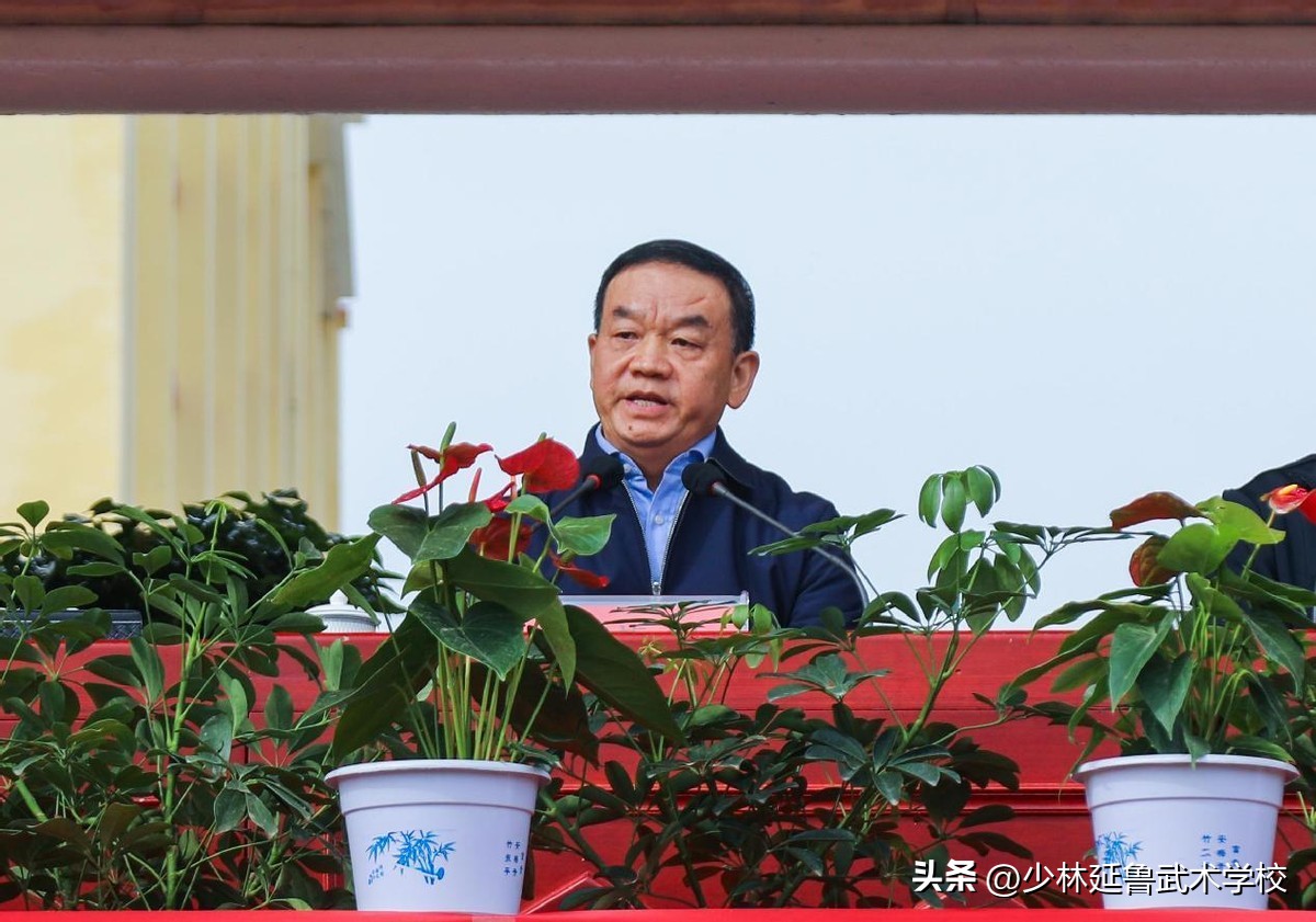 少林延鲁武术学校开大会,少林延鲁武术学校校运会开幕式