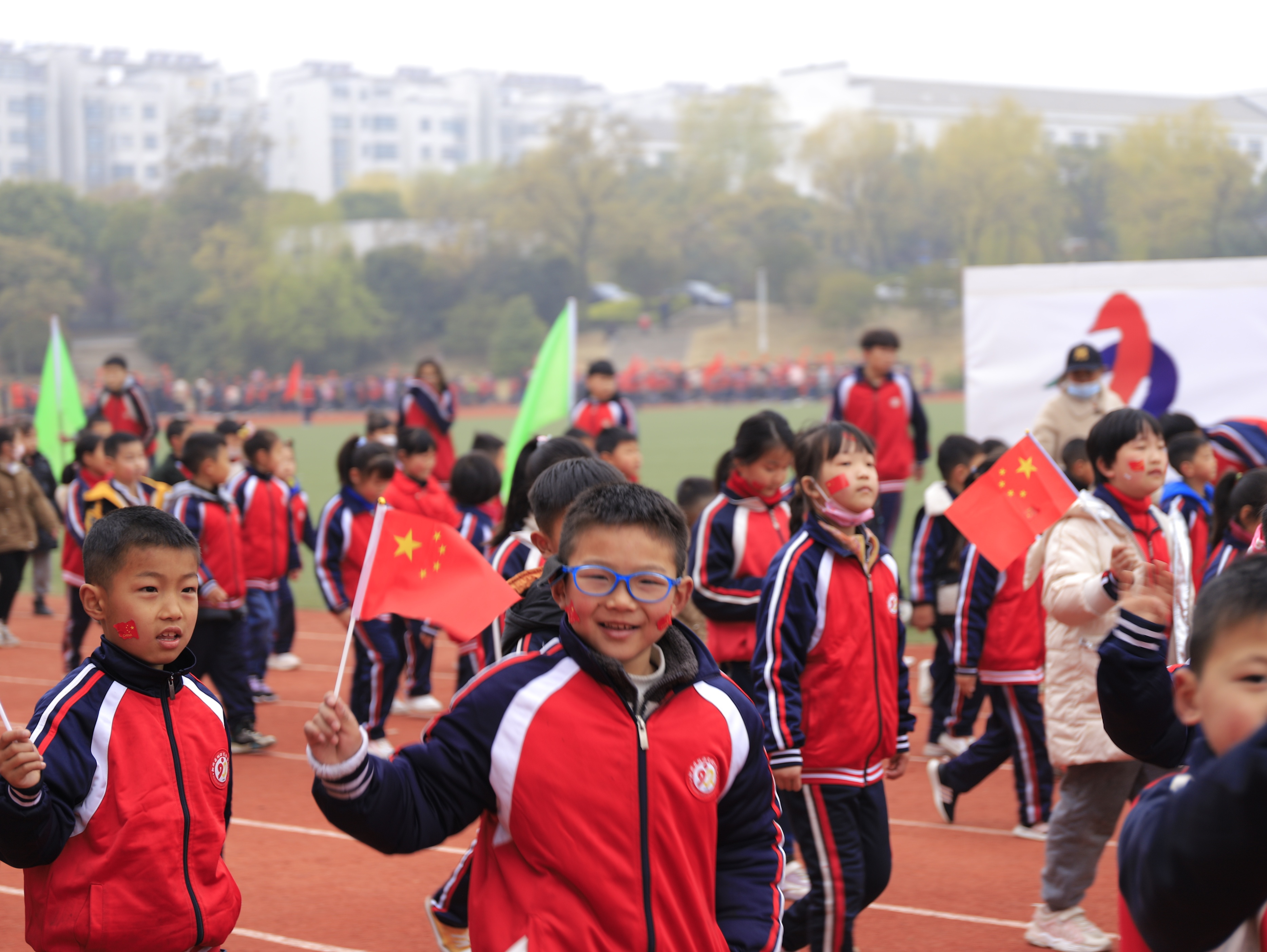 泗洪县双沟镇实验学校跑操,双涧中学趣味运动会