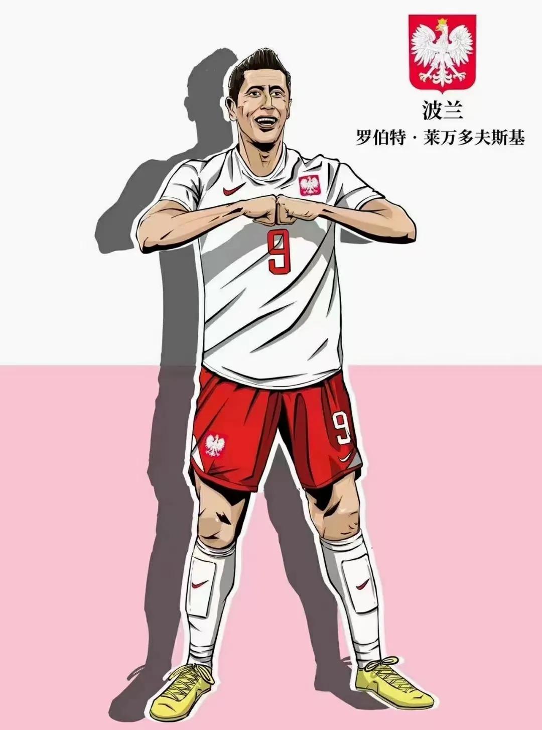 世界杯球星手绘图片,世界杯足球比赛插画