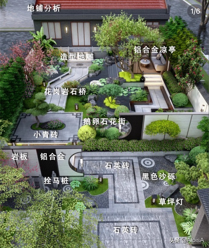 四季不同风景的小院设计,悠然自得的山水庭院设计分享