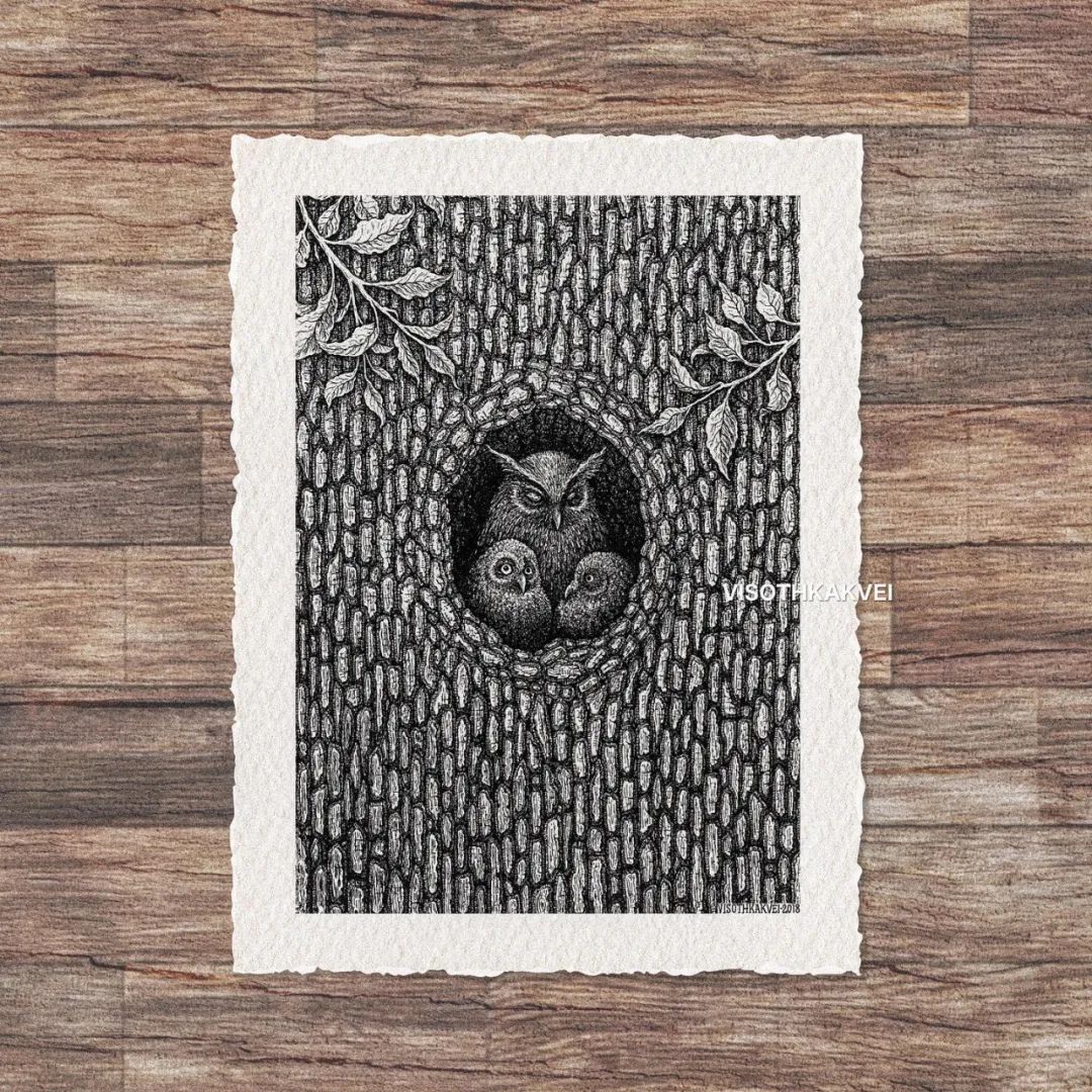 简单治愈强迫症画,让密集恐惧症非常难受的画