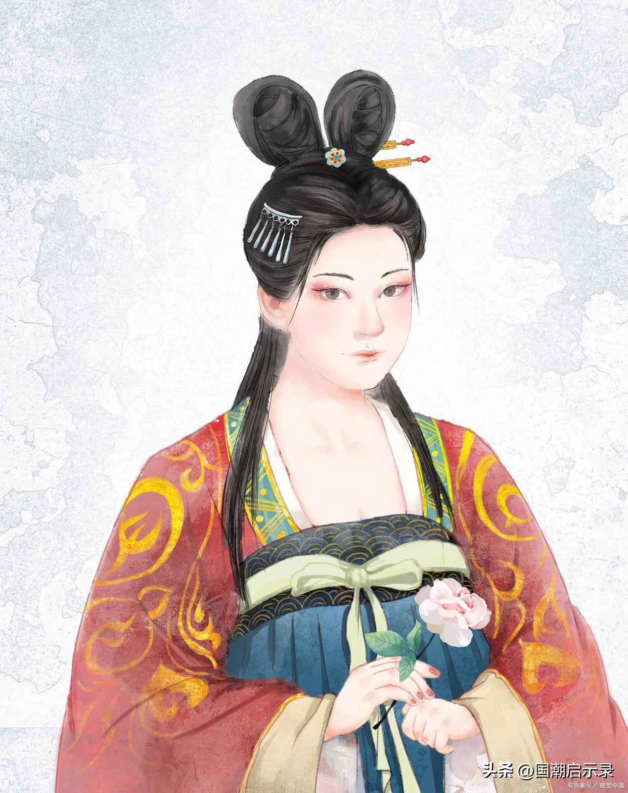 唐朝汉服齐胸襦裙怎么穿不掉,唐朝汉服齐胸襦裙介绍