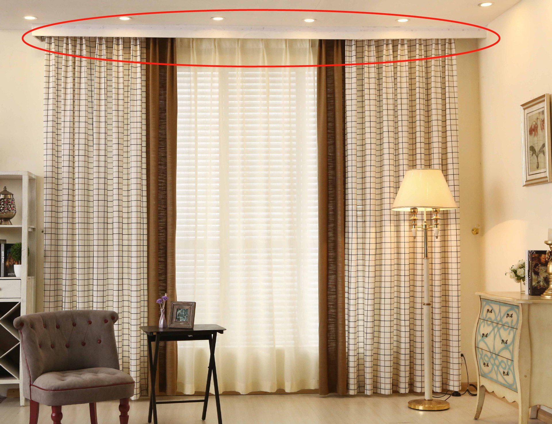 窗帘盒要怎么装才能美观,卧室没装窗帘盒怎样装窗帘