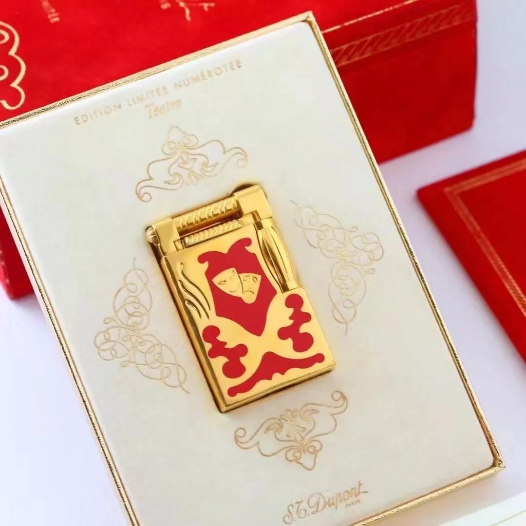 1997都彭限量版小丑假面剧场打火机，喜剧与悲剧生活本身融为一体