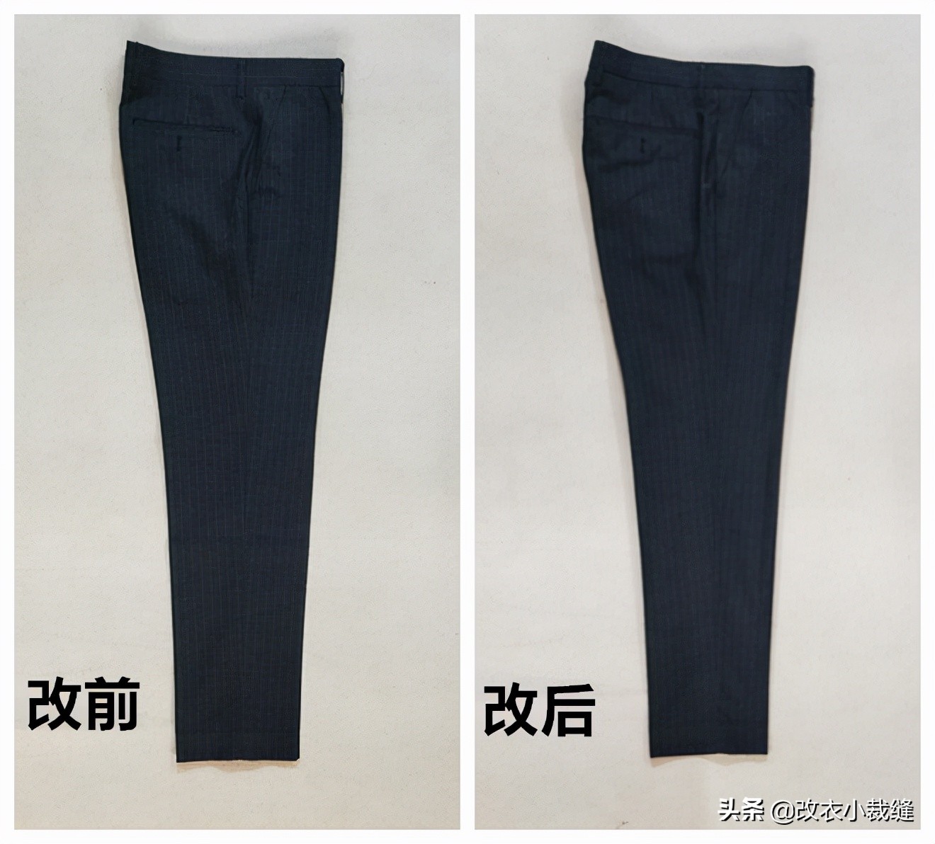 西裤小了穿上难看吗,西裤小了怎么改大