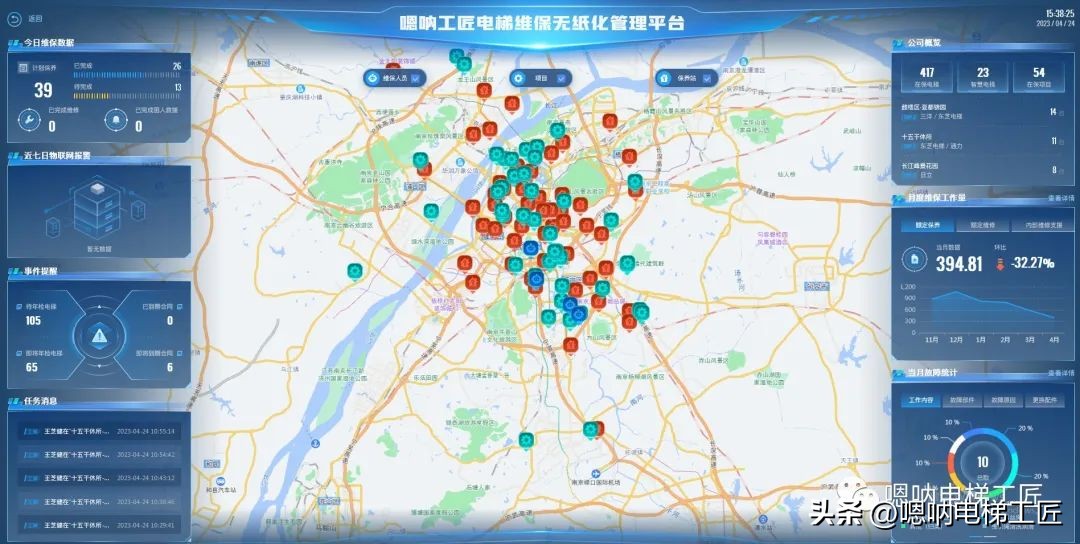 电梯维保技术员,电梯维保每人80台工资5000