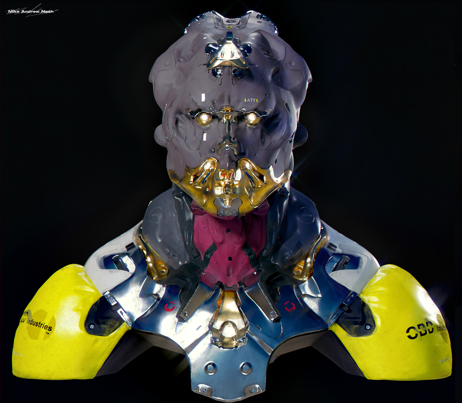 COOL!令人叹为观止的精密机甲穿戴设备｜设计师mikenash作品欣赏