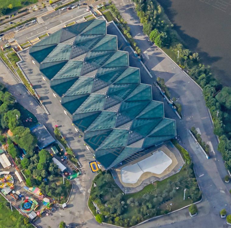 深圳大运中心体育场实景,深圳大运中心体育馆各区域的视角