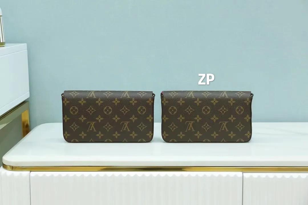 lvtwist水波纹链条包有镜子吗,lv三合一链条包外观花纹鉴定