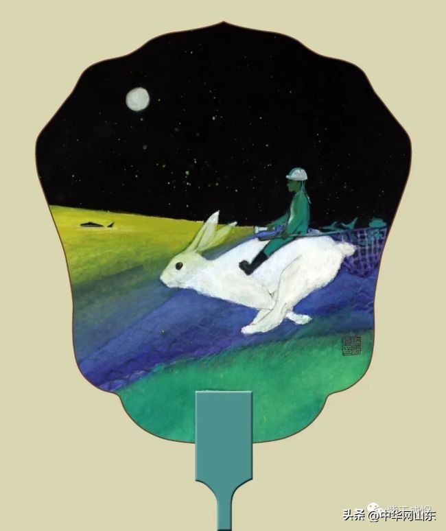 著名画家马新胜的“童画”礼物：我和兔子有个约会