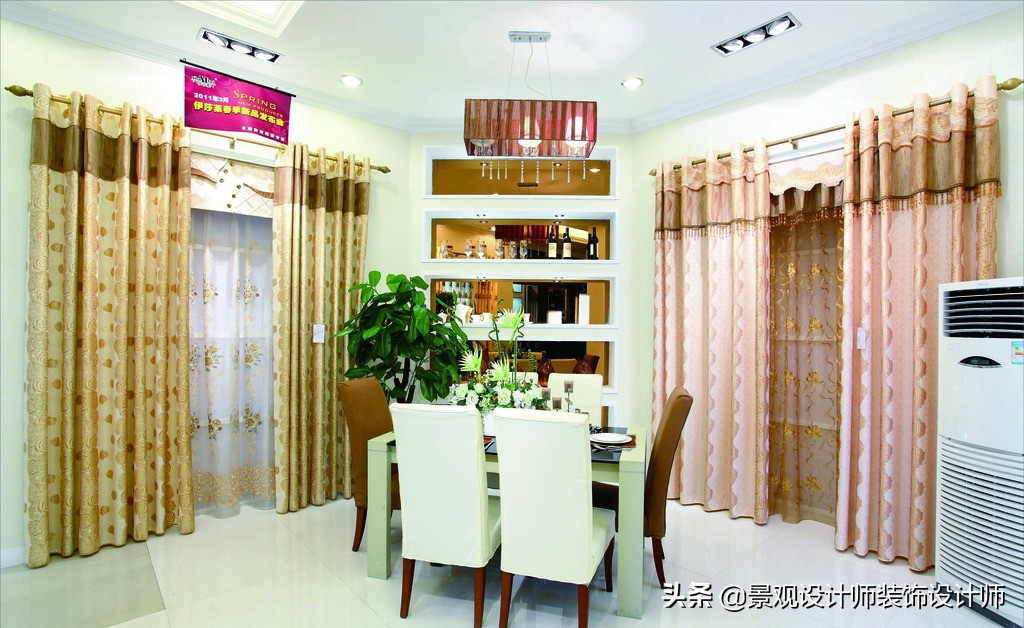 窗帘壁纸店装修,广州窗帘店设计案例图片