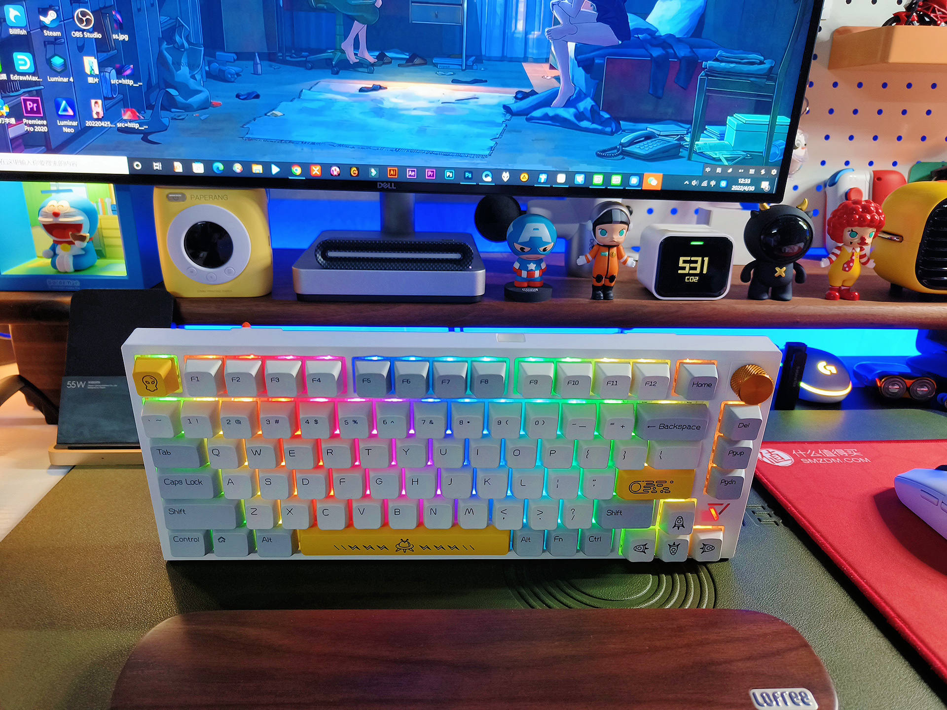 黑爵复古青轴键盘测评,黑爵机械键盘ak996测评