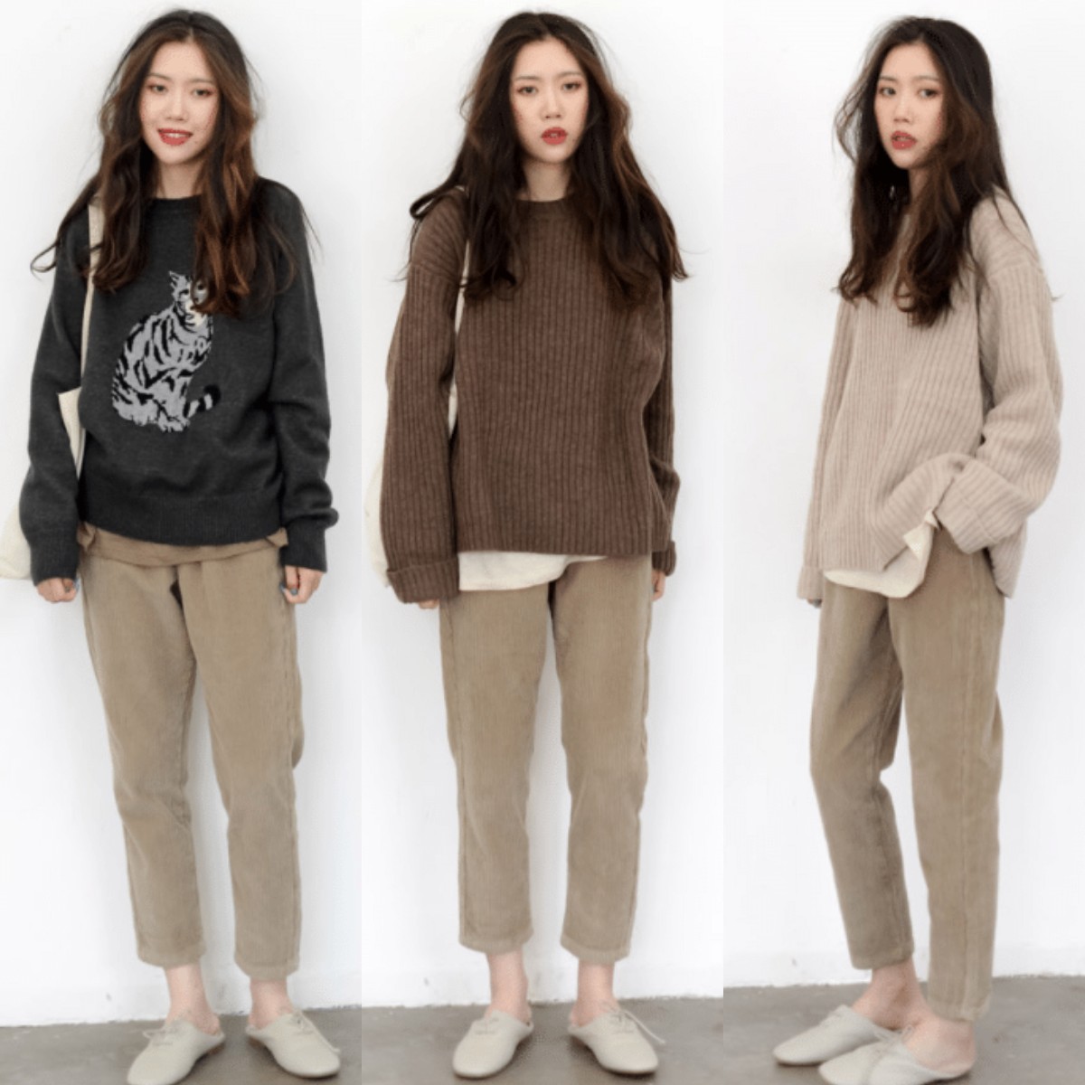 入秋之后的九分裤平底鞋穿搭套路,九分裤的平底鞋搭配