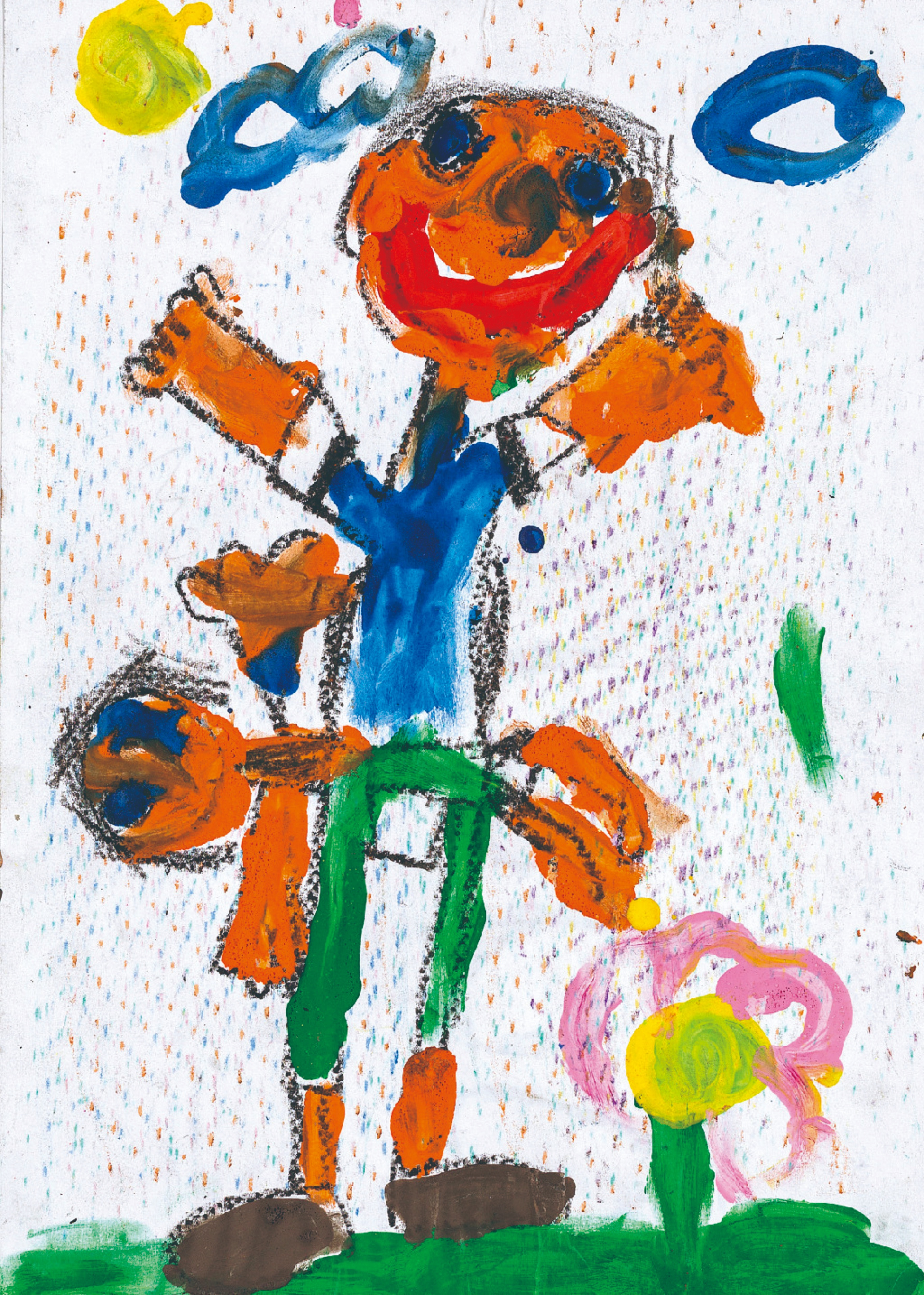 简单漂亮的儿童画作品欣赏,童心世界主题绘画作品