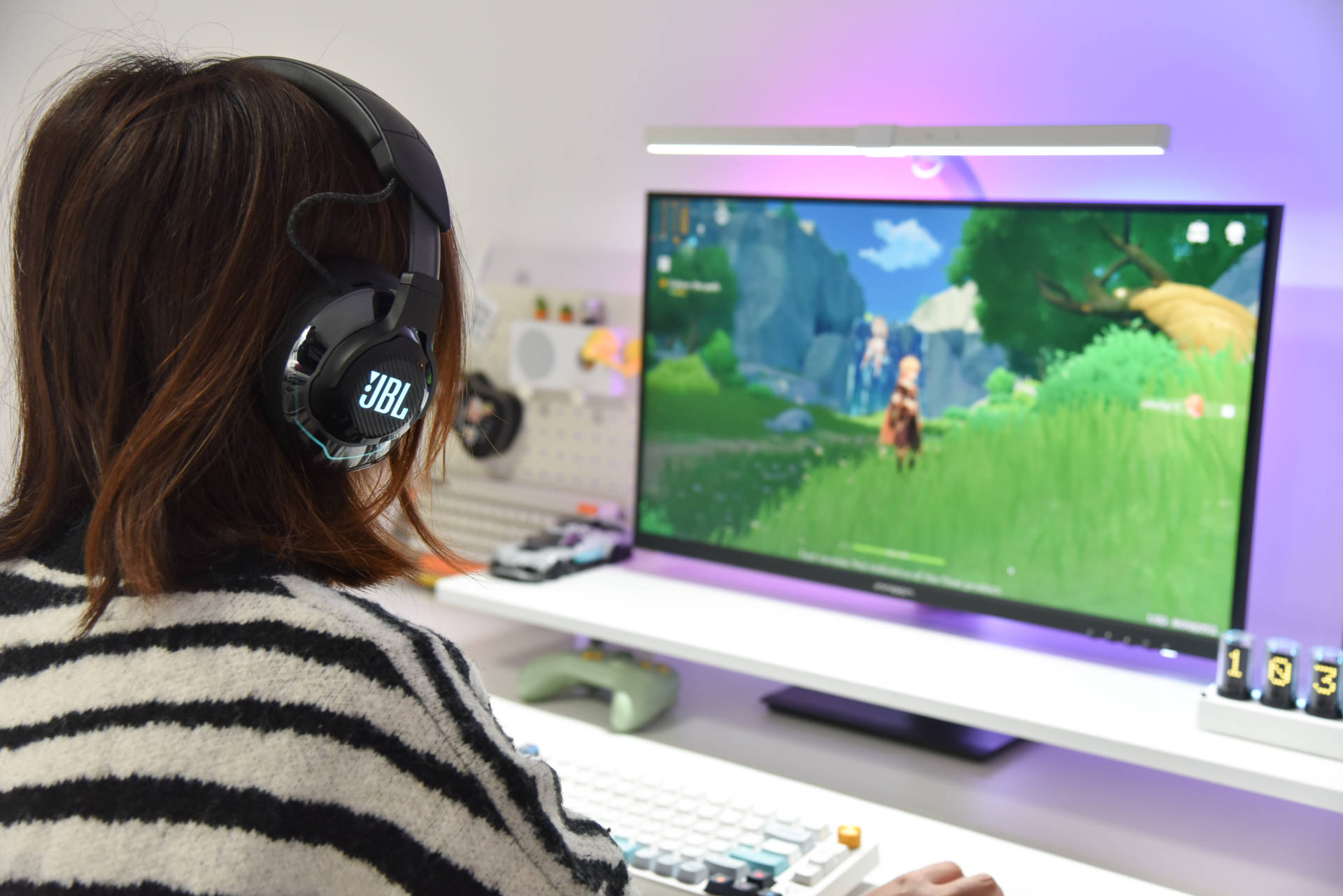 jblquantum100娓告垙鑰虫満娴嬭瘎,鏃犵嚎鑰虫満鐢电珵鑰虫満