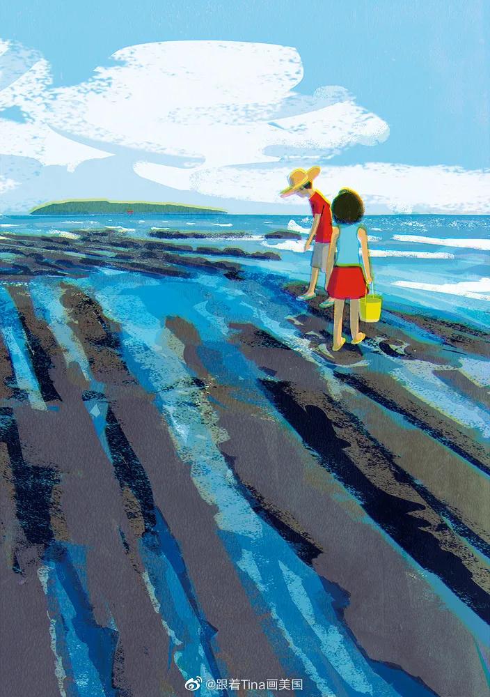 一组极具个人风格的插画,一组很有意境的插画