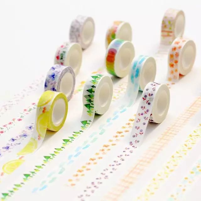 纸胶带做的小清新插画幼儿,胶带插画