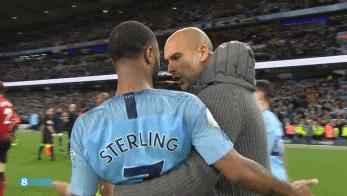 斯通斯瓜迪奥拉交流意见,斯通斯和斯特林