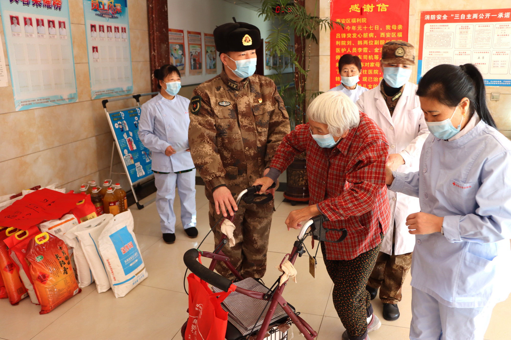 辽源市吉行军退役军人志愿服务队,县人武部慰问民兵