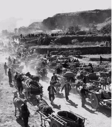 高清老照片：旗人格格大腿岔开豪放洗衣，地主三妻四妾不输女明星