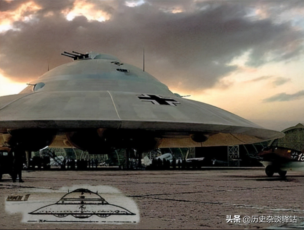 二战纳粹德国黑科技外星飞碟,二战德国ufo超光速飞船