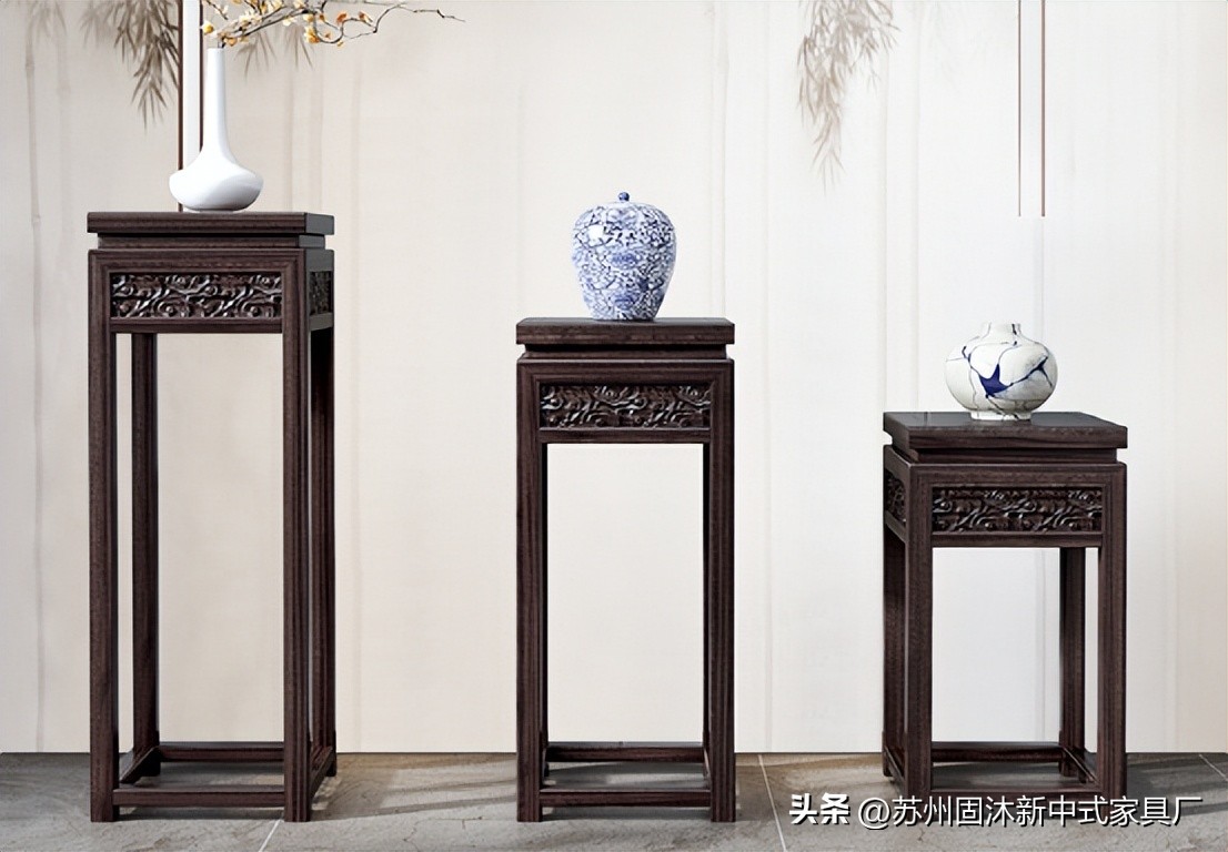 原木家具新中式空间,小户型全套原木家具风格