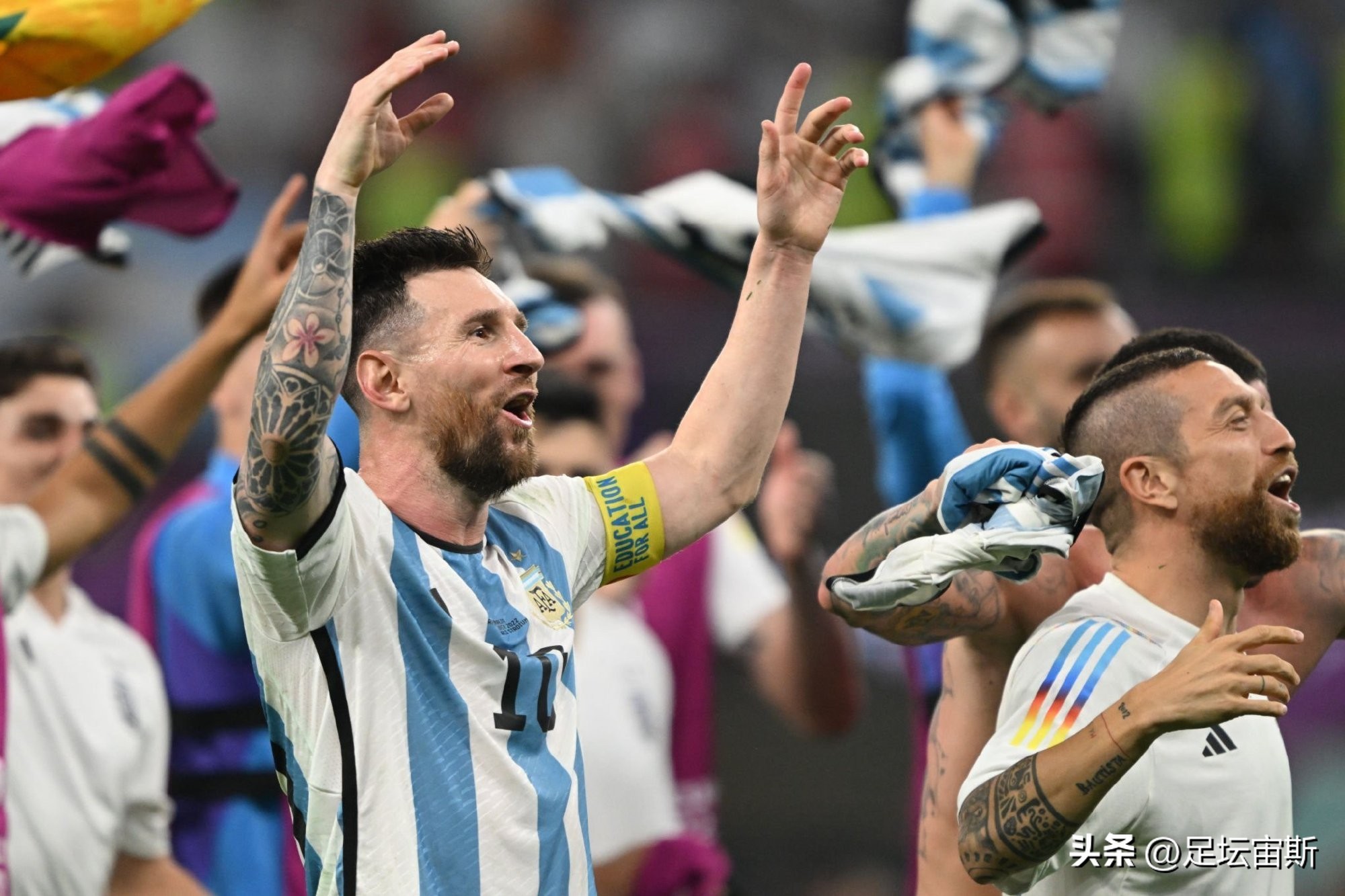 梅西夺世界杯冠军c罗反应,世界杯梅西和c罗巅峰对决