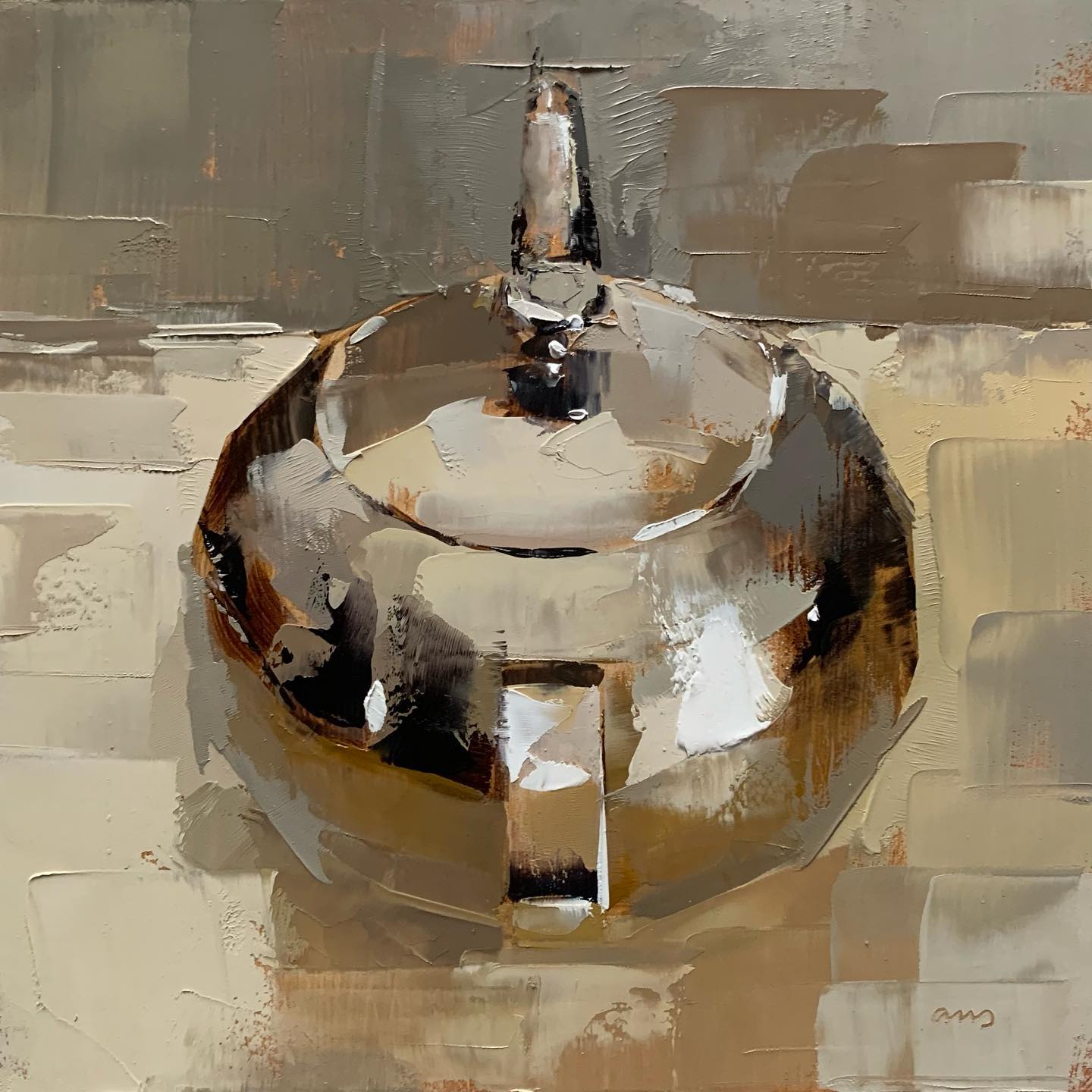 大色块静物油画,油画静物花卉色块