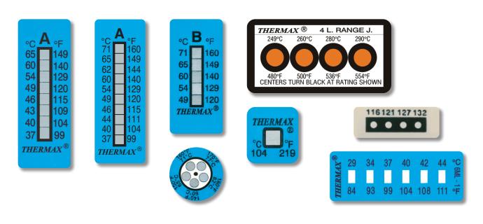 Thermax测温纸TMC测温贴纸变色示温贴