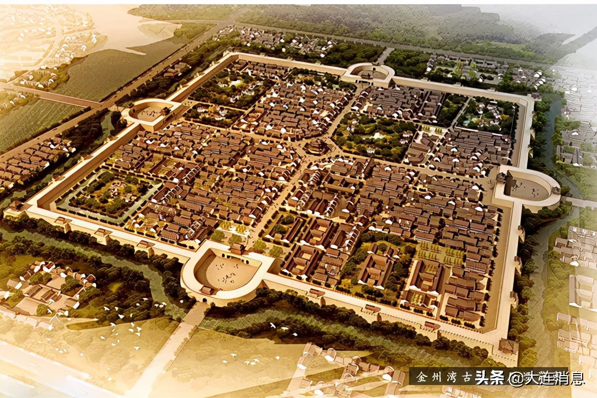 大连金州古城复原图,大连古城之金州古城