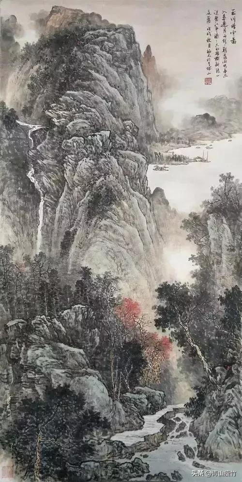 集名家精品山水画70幅欣赏,陈学良山水画精品欣赏40幅