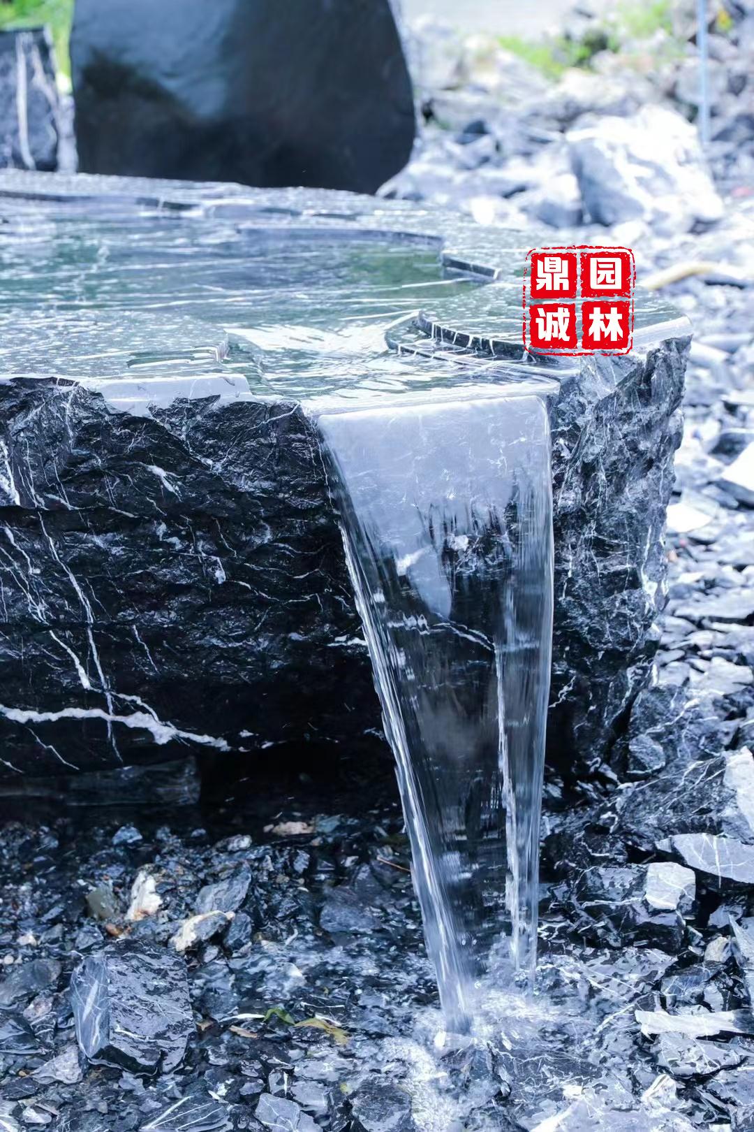 黑山石水钵造型设计,黑山石水钵图片大全