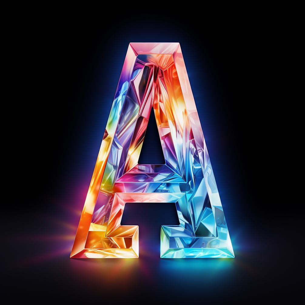 d字母设计,水晶字母设计