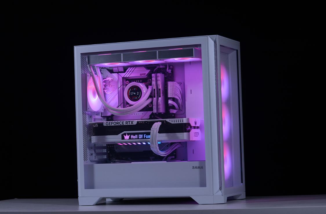 白色主题装机配置分享：13600K+4070Ti名人堂+先马颜之神机箱装机