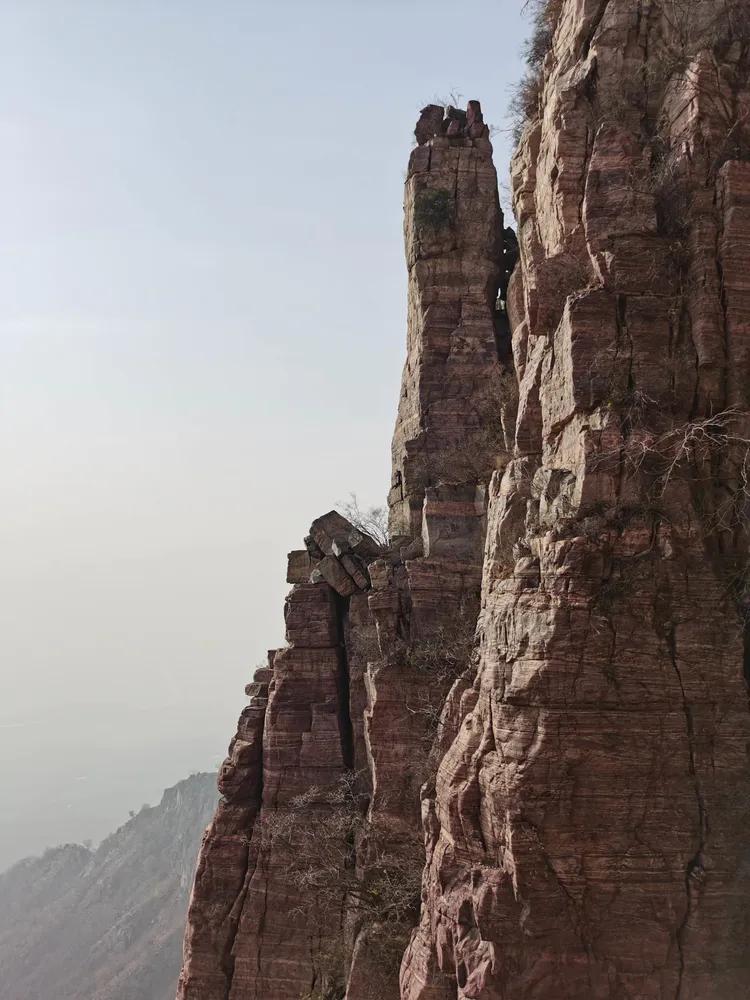 绝壁大梯白云寺,徒步白云寺