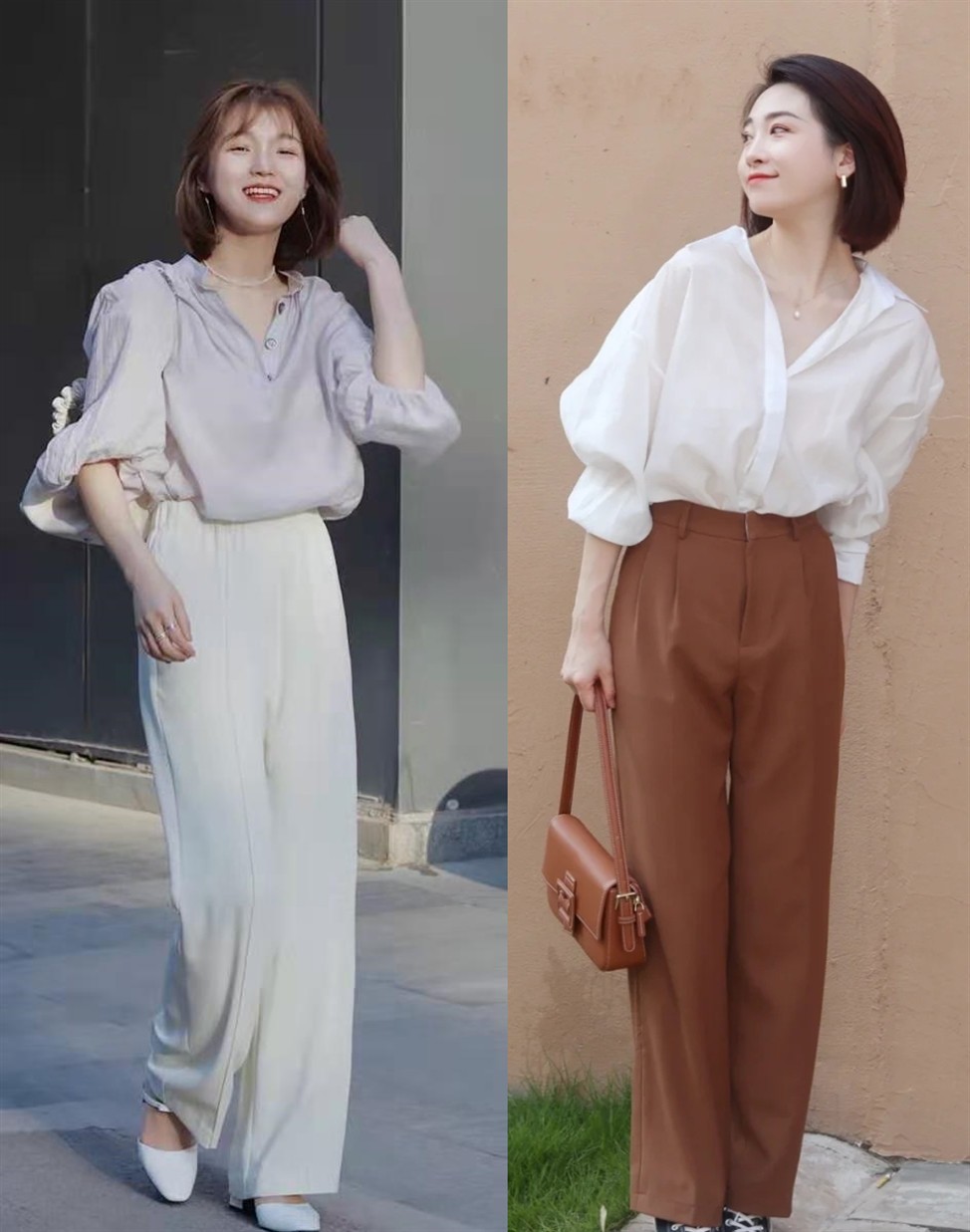 百褶阔腿裤如何搭配气质,阔腿裤一周不重样穿搭