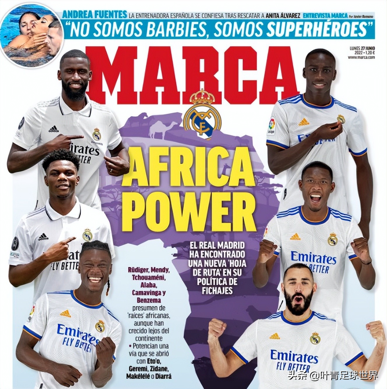 总价2.8亿！皇马坐拥6大非洲血统球星：全是核心，佛爷变了