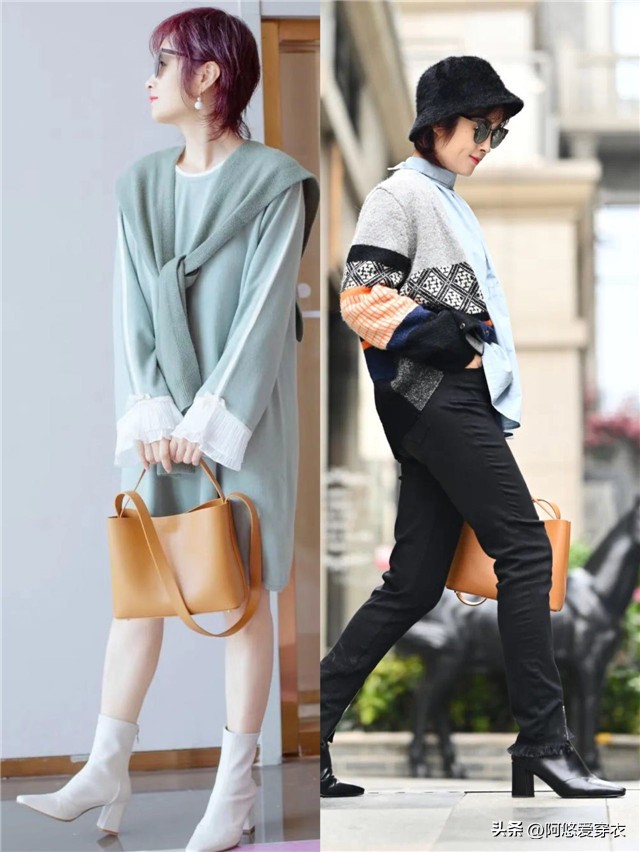 中年女人穿什么靴子,中年妇女穿长靴子的搭配