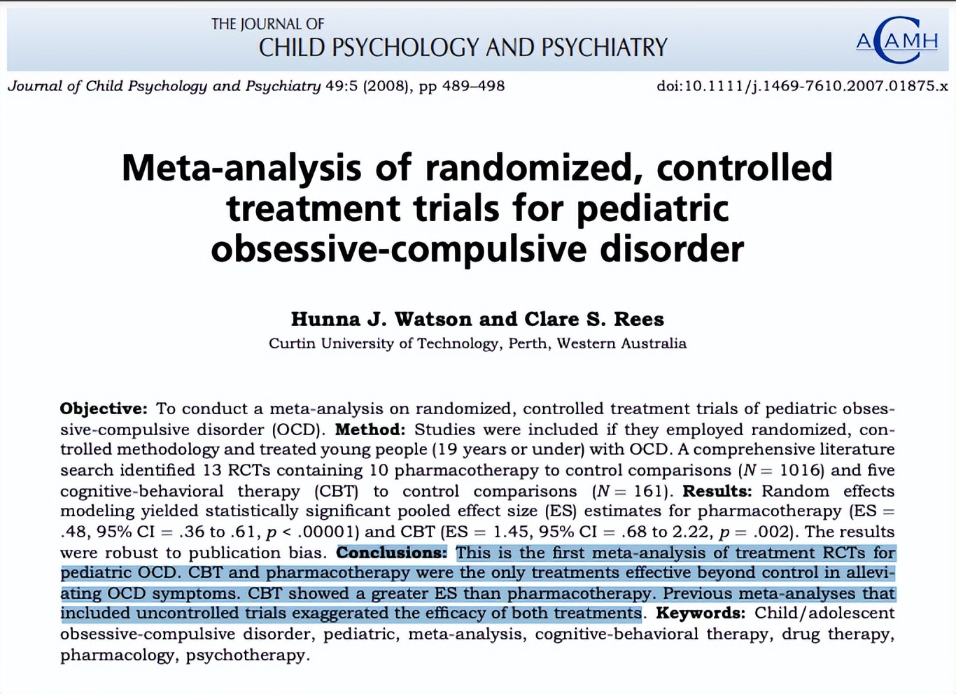 强迫障碍临床表现,强迫障碍最好治疗方法