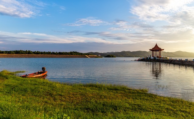 洈水风景名胜,洈水河风景图片