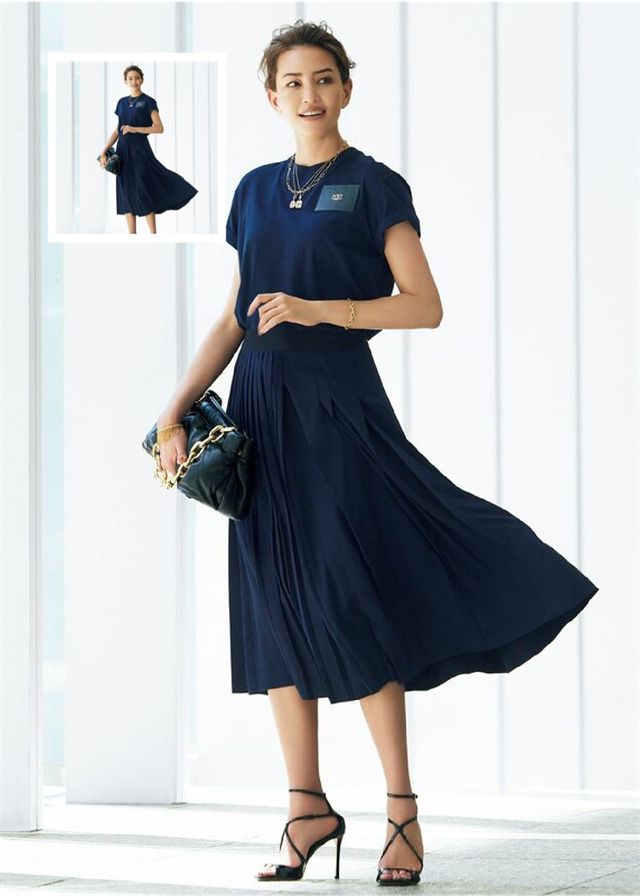 日本夏天最尴尬穿衣搭配,日本中年女士连衣裙