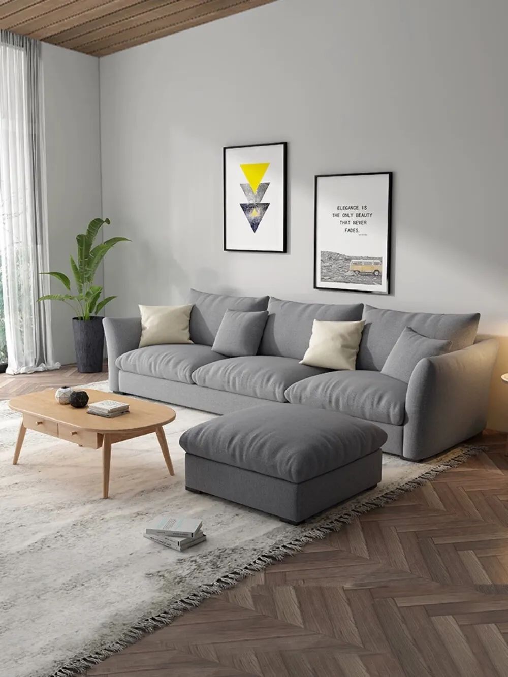 白色为主的客厅配什么颜色沙发图,客厅是白色的要选什么颜色的沙发