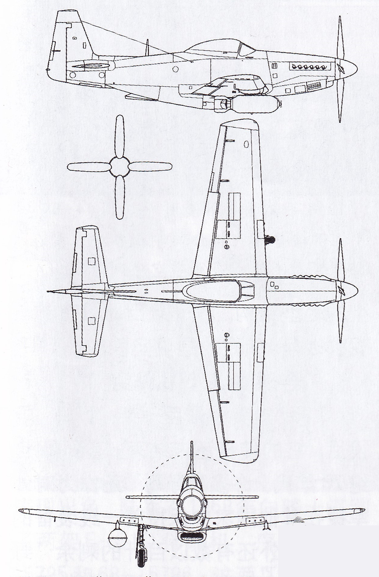 p61野马战斗机的各种型号,升级版p51野马战斗机