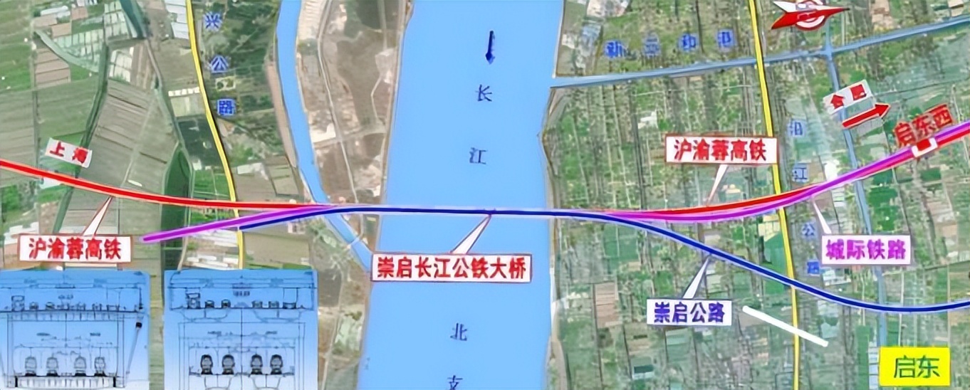 新中国第一座公铁两用的长江大桥,江苏常泰公铁两用长江大桥