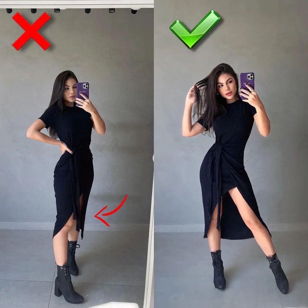 怎么拍照姿势好看显高显瘦,拍全身照显高显瘦的技巧